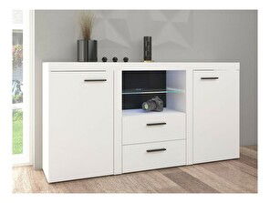 Kombinovaná komoda Mirjan Rodos 1 (biela) (výpredaj)