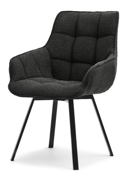 Stolička Aranbura (čierna + chrómová)