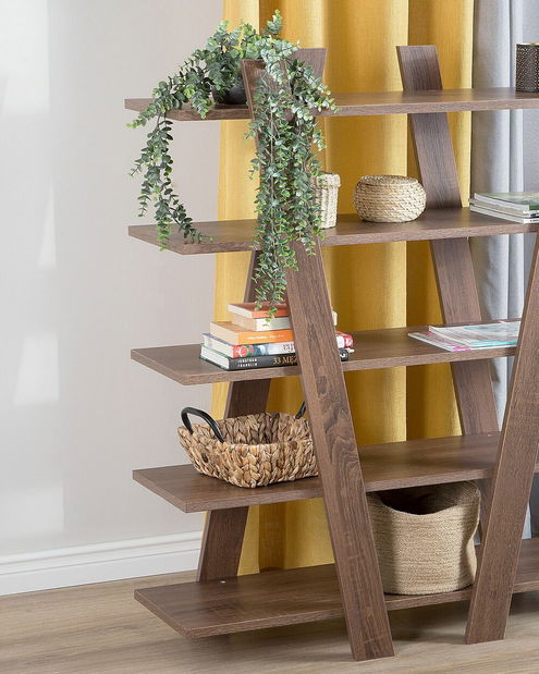 Regál Eneabba 5P (sötét fa)