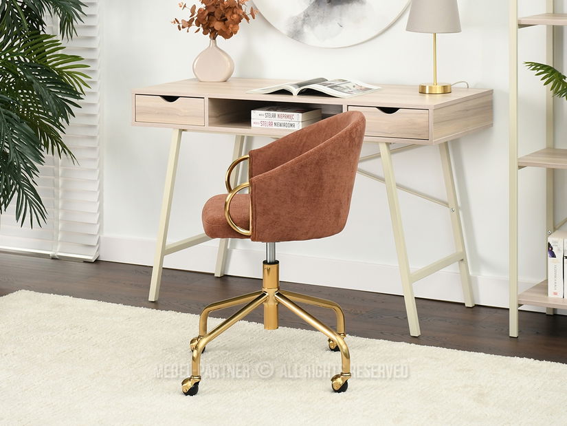 Stolička Carma B (medená + zlatá)