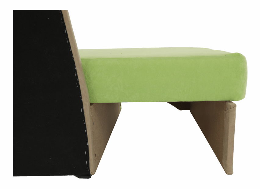 Detská sedačka Kubošik zelená + béžová (P)