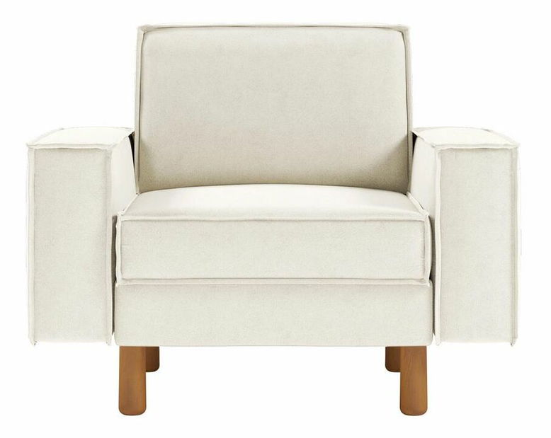 Kreslo Spary 1 (smotanová + orech)