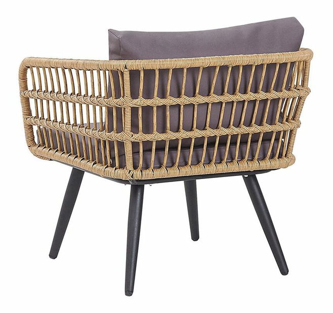 Záhradný set FELBE (béžová + grafit) (pre 4 osoby)