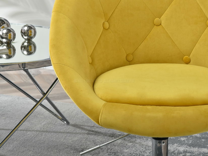 Kreslo Lush 3 (žltá + čierna)