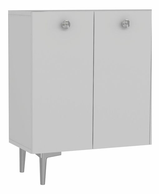 Skrinka Betia (biela + strieborná)