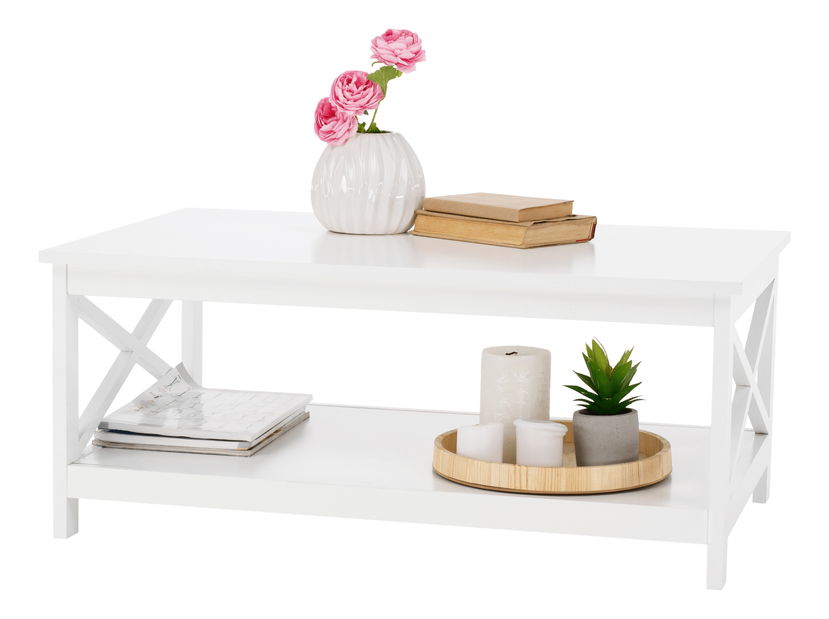 Masă de cafea Etta (alb)