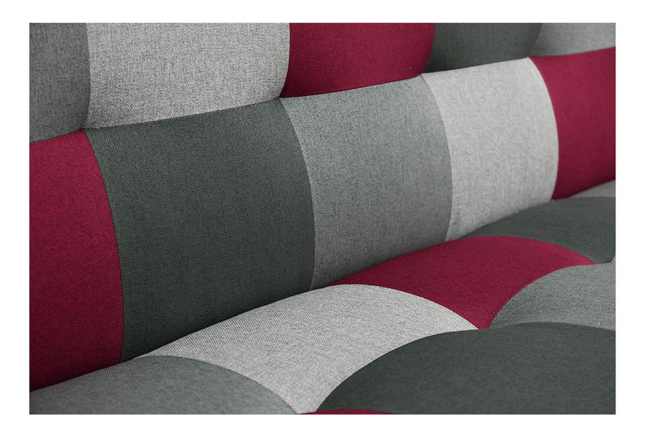 Kanapé Arabella (Bordó + szürke)