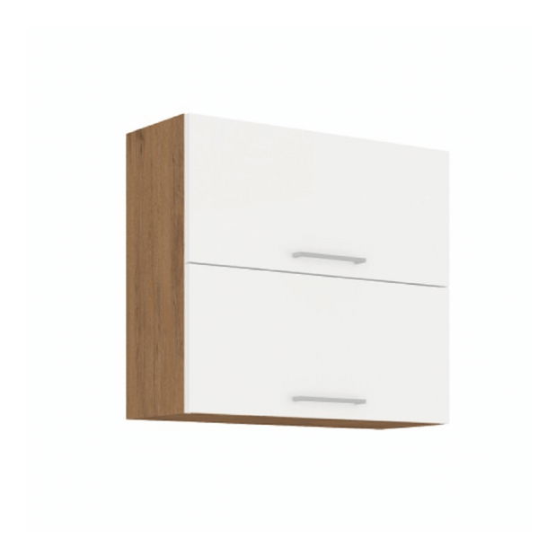 Gornji kuhinjski ormarić 80 GU-72 2F Velaga (bijeli sjaj + hrast lancelot) *rasprodaja