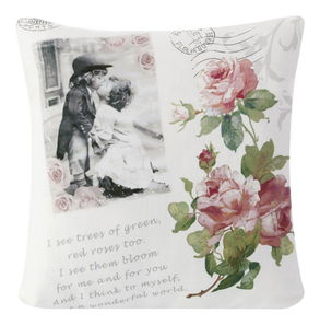 Pernă decorativă 45X45 cm Kiss (maro) (1 buc)