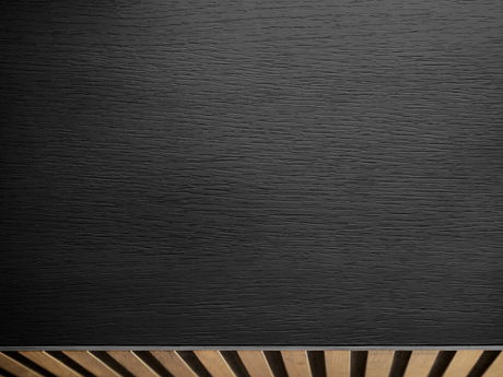 Noptieră Dernas S54 (Negru grafit + Stejar wotan) (cu iluminat LED galben)