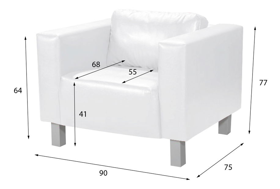 Kreslo Valiano I (červená)