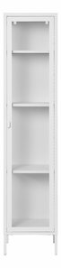 Vitrină îngustă Brisbane Bisalia 6 (alb)