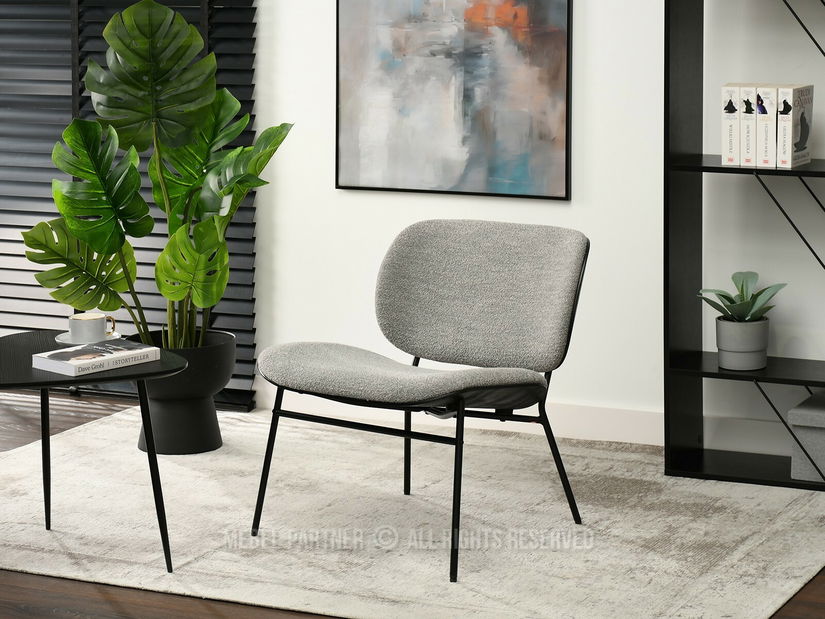 Fotel Black (szürke + fekete)