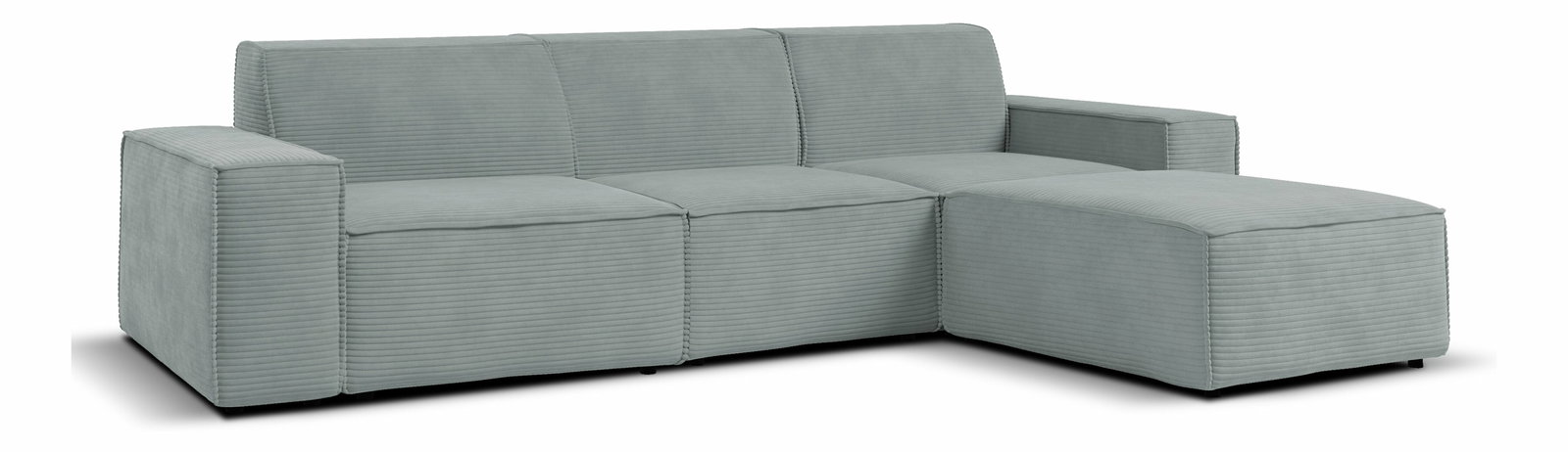 Kutna garnitura Cuboid L (siva) (D)