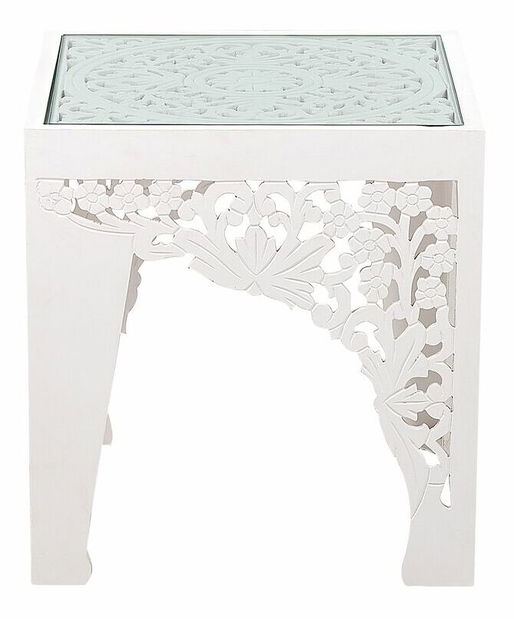 Set 2 măsuțe cafea Alfild (alb)