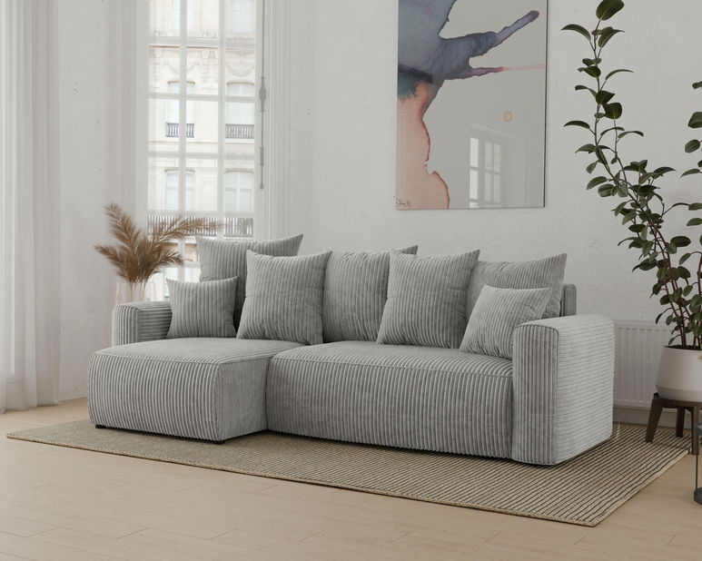 Rohová sedačka Denia (L) (svetlosivá)