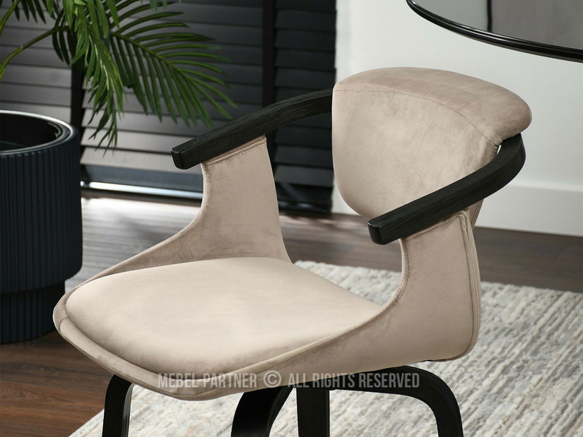 Stolica Max K (bež + crna)