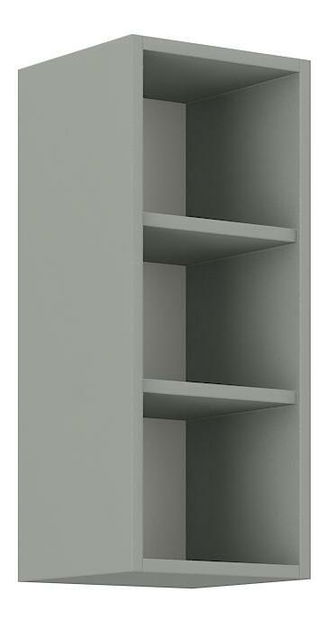 Horný kuchynský regál Kelyn 30 G-72 OTW (korpus: lesk krémový + front: sivá)