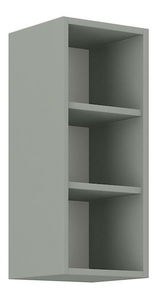 Horný kuchynský regál Kelyn 30 G-72 OTW (korpus: lesk krémový + front: sivá)