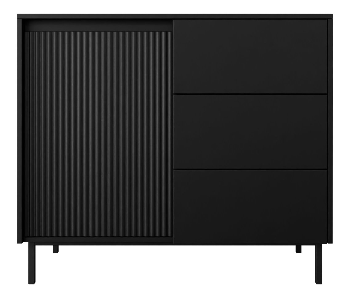 Komoda Somkera 1D3SZ (čierna) 