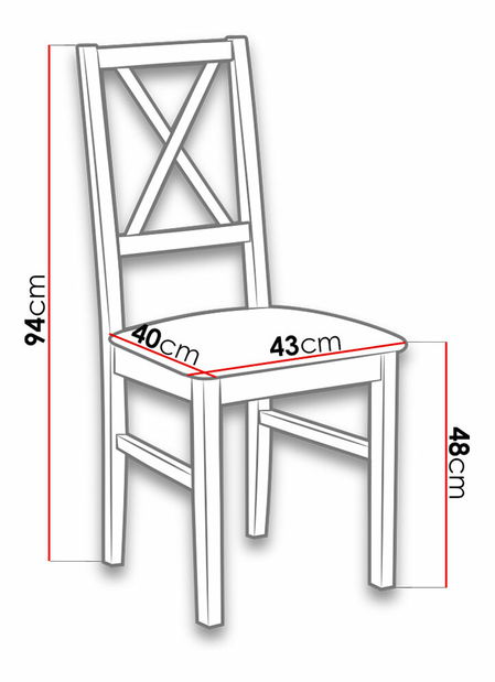 Stolička X Zafir (Čierna + béžová)