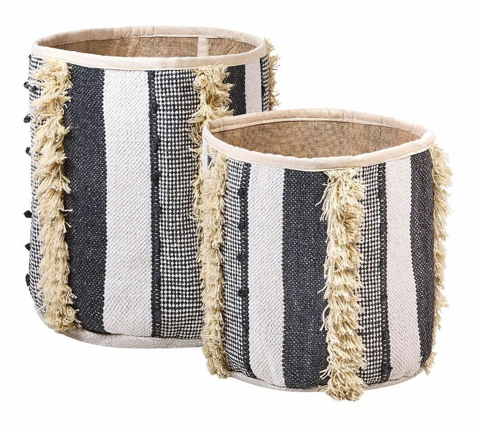 Set 2 ks úložných košov Kotza (béžová)