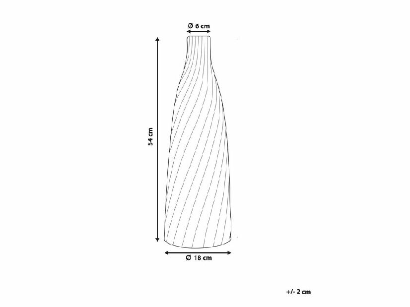 Vaza FRONIA 54 cm (keramika) (zelena)