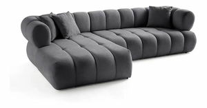 Rohová sedačka Petronel (sivá) (L)