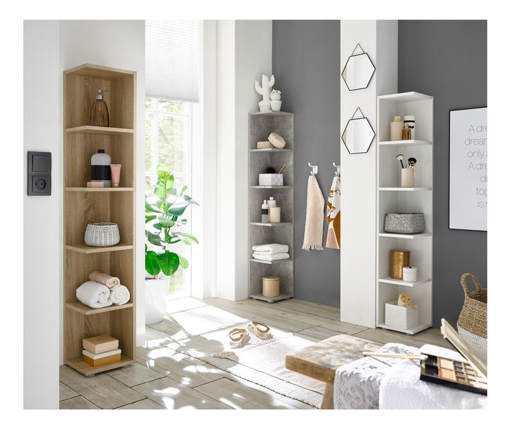 Sarok regál Kantas (fehér) *bazár