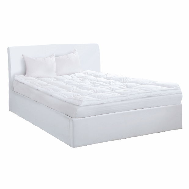 Manželská posteľ 180 cm Kralla (biela) (s roštom)