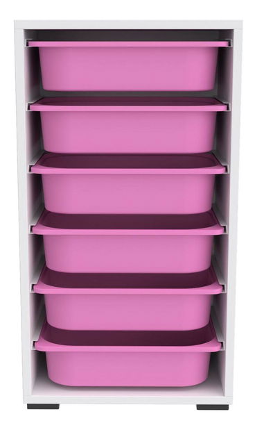 Organizator za igračke Dremonka 3 (bijela + ružičasta)