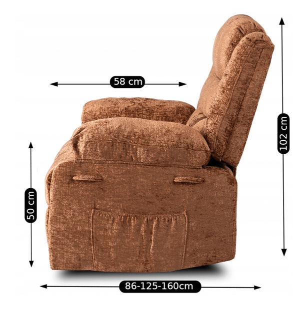 Fekvőszék Apoya (vörös rozsda) 