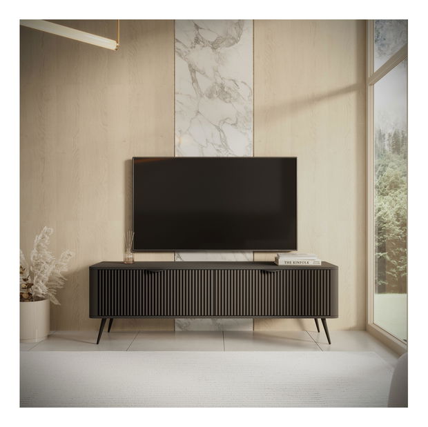 TV Stolík/Skrinka Lethe II (čierna)