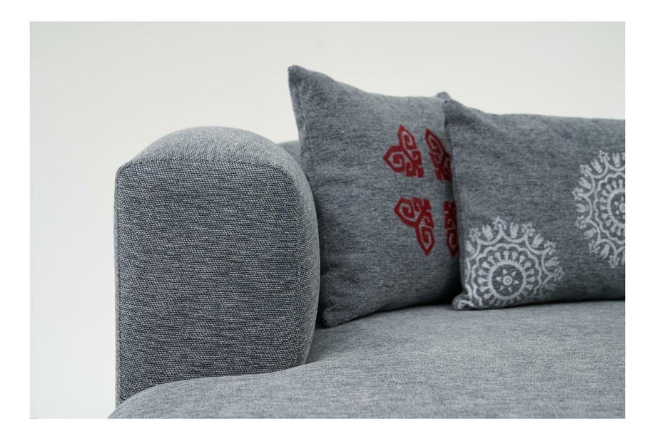 Sarokkanapé Lindasetta (B) (szürke)