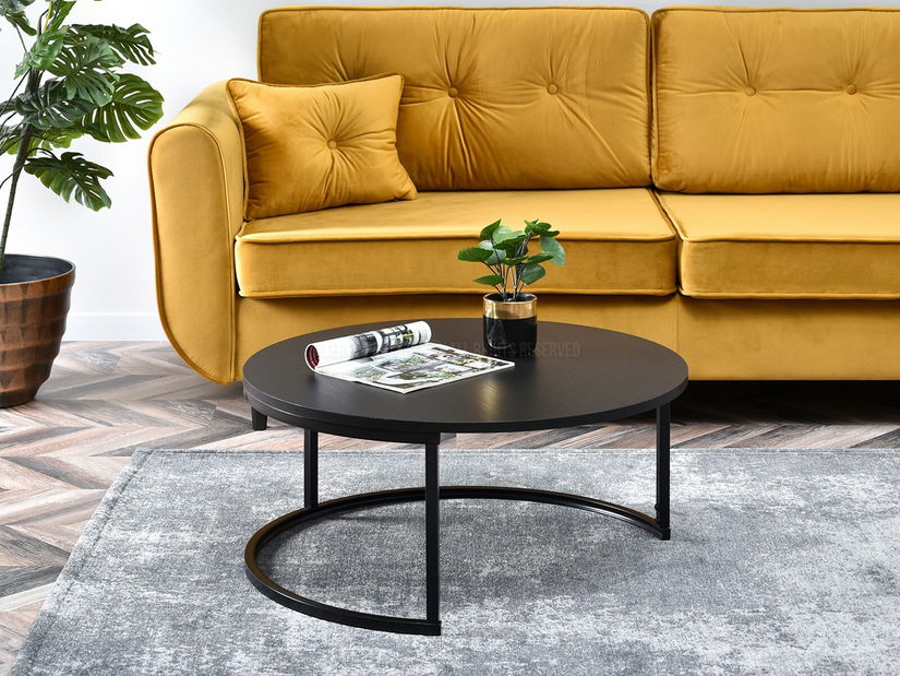 Măsuță de cafea Kolja Stolik Xl (negru)