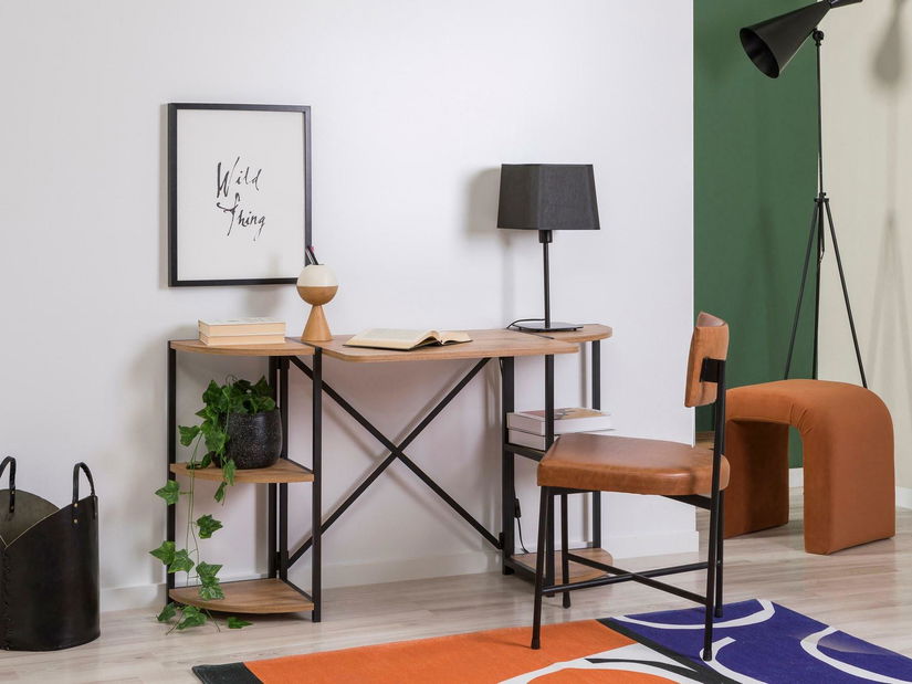 Písací stôl Punale 2 (borovica atlantická + čierna)