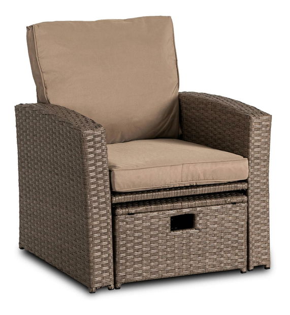 Vrtni set Fastos (bež) (za 6 osoba)