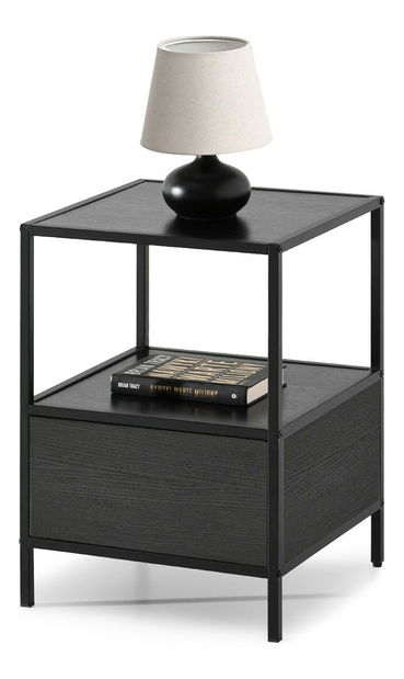 Éjjeliszekrény Subsidios (fekete)