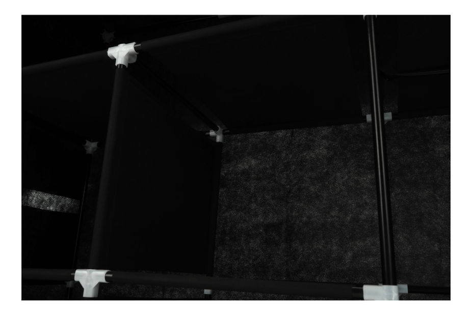 Gardrób rendszerező Taron (fekete)