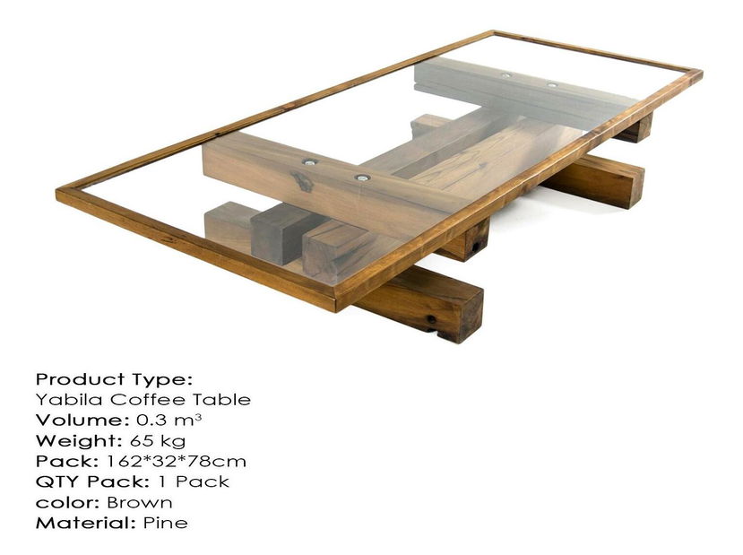 Konferenčný stolík Menodu (hnedá) 