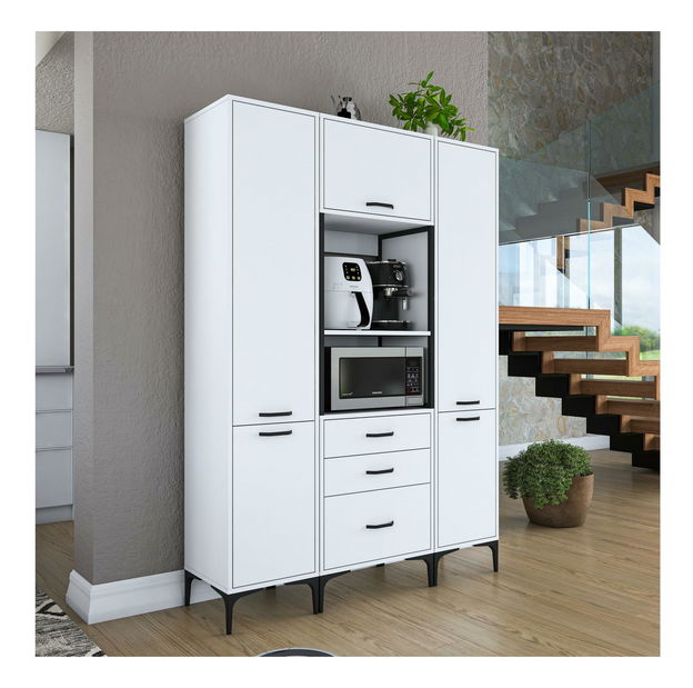 Dulap cu rafturi Jenaretta 145 (alb)