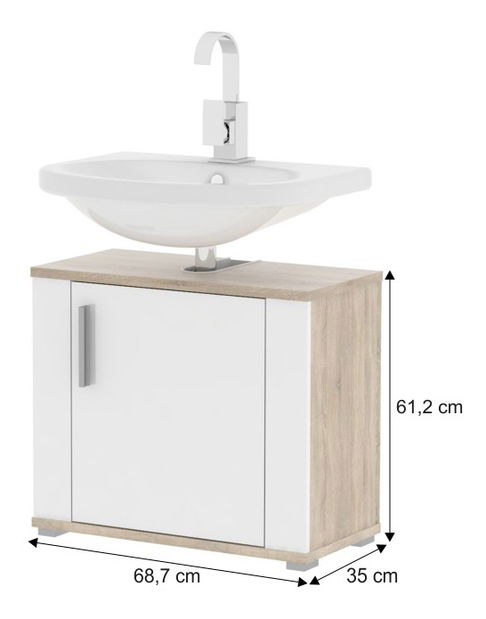 Kúpeľňová skrinka pod umývadlo Foana Li02