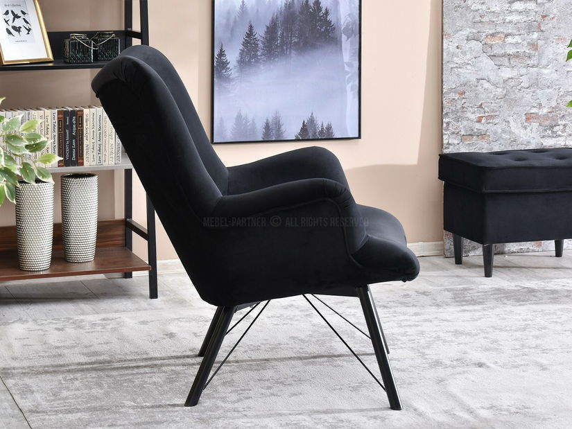 Fotoliu relax Dawntawn (negru)