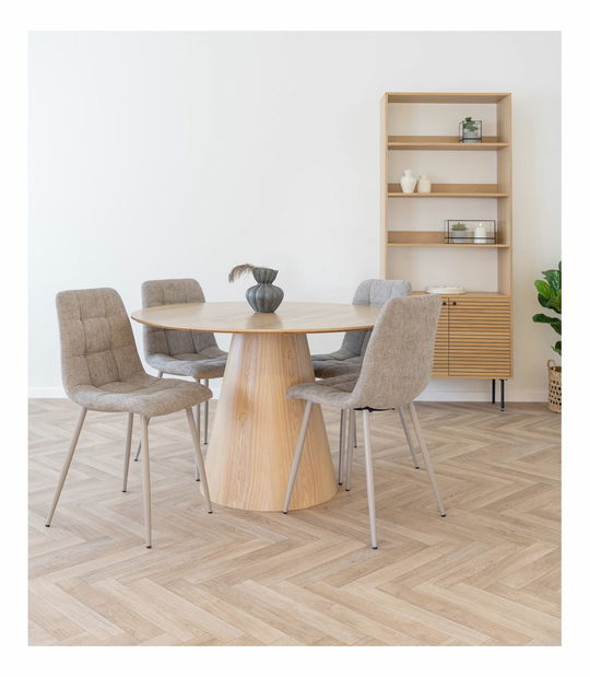 Jedálenská stolička Miveria 1 (sivá)