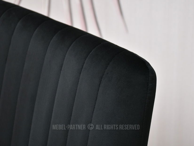 Stolička Loise (čierna + zlatá)