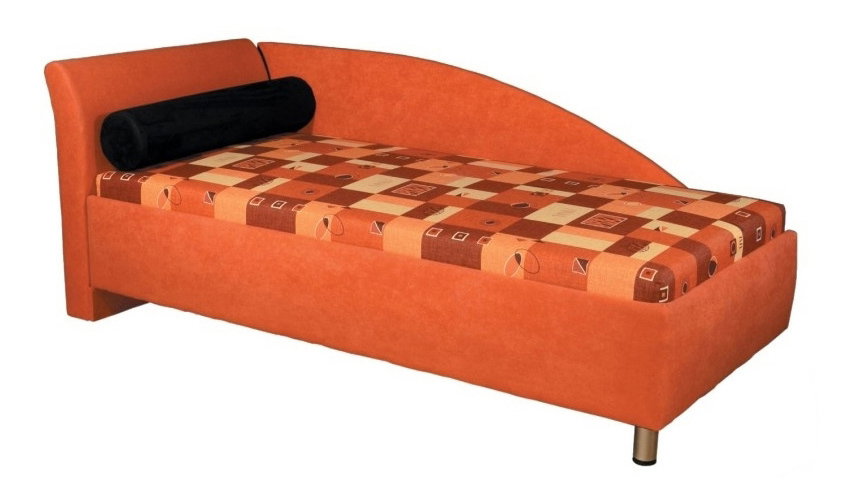 Jednolôžková posteľ (váľanda) 90 cm Pennie (s molitanovým matracom) (L)