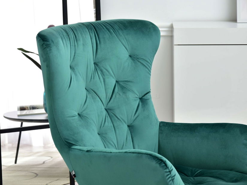 Fotoliu Aaron (verde + negru)