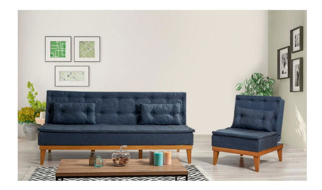 Sedacia súprava Fiorucci (tmavomodrá)