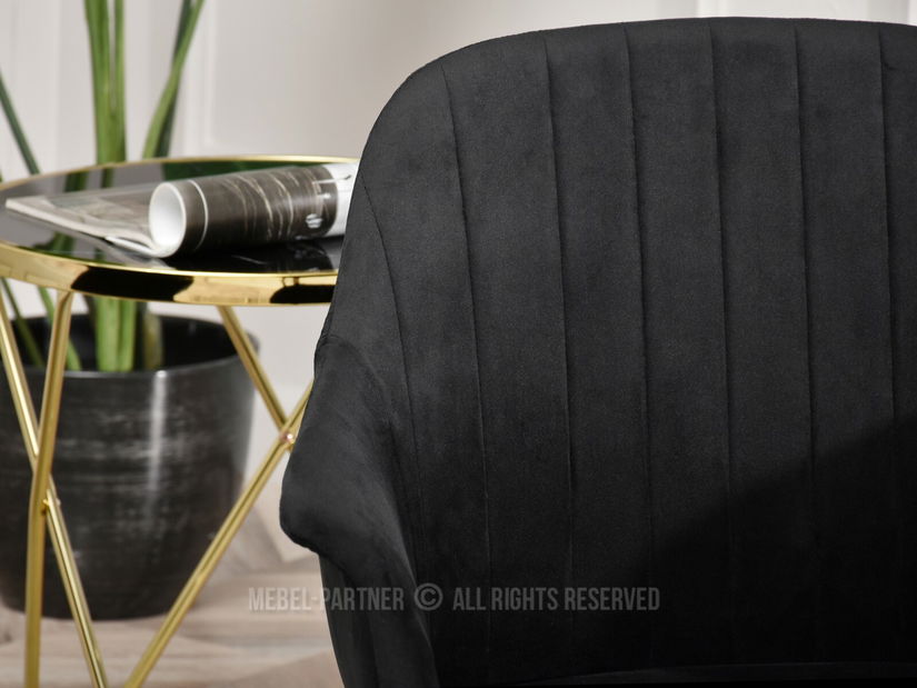 Fotelja Osmol F (crna + zlatna)