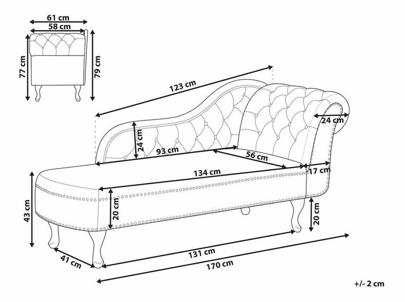 Divan Nili (smaragdna) (P)
